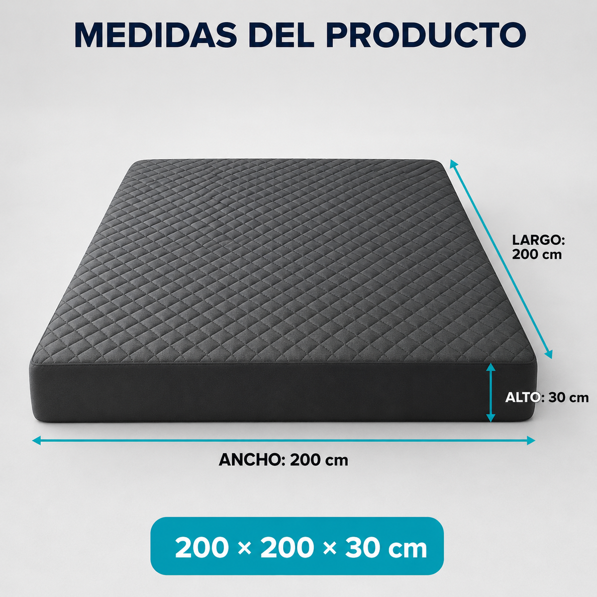 Protector de Colchón Impermeable Acolchado – Barrera contra Derrames, Ácaros y Caspa de Mascotas